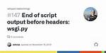 "End of Script Output Before Headers" Error in Apache