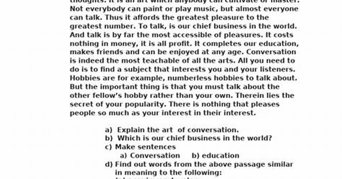 English Class Assignment