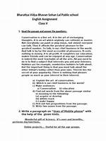 English Class Assignment