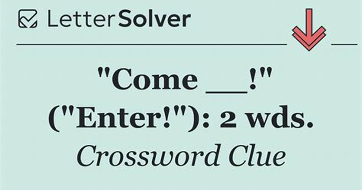 Enter: 2 Wds.