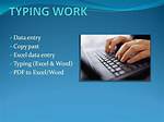 ___ Entry (Typing Job)