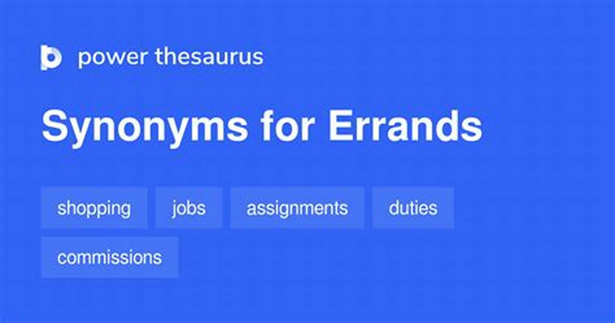 Errands Synonym