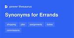 Errands Synonym