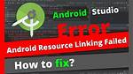 Error - Android Resource Linking Failed (Aapt2 27.0.3 Daemon #0)