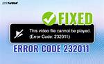 Error Code 232011