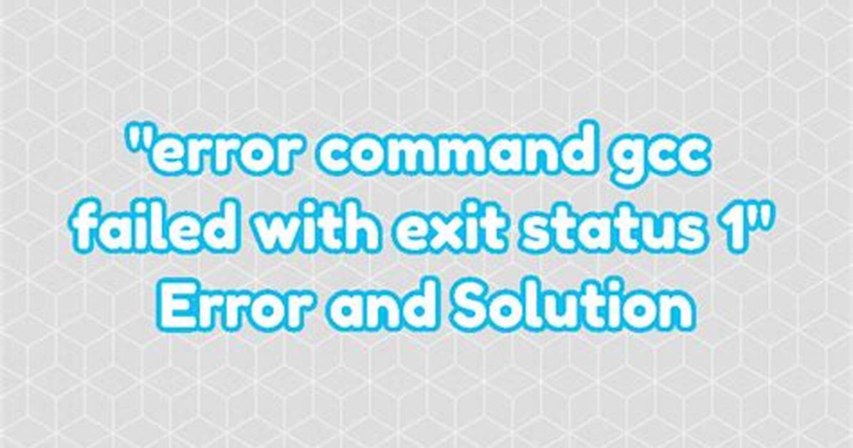 Error: Command 'Gcc' Failed with Exit Status 1 While Installing Eventlet