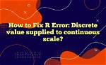 "Error: Continuous Value Supplied to Discrete Scale" in Default Data Set Example Mtcars and Ggplot2