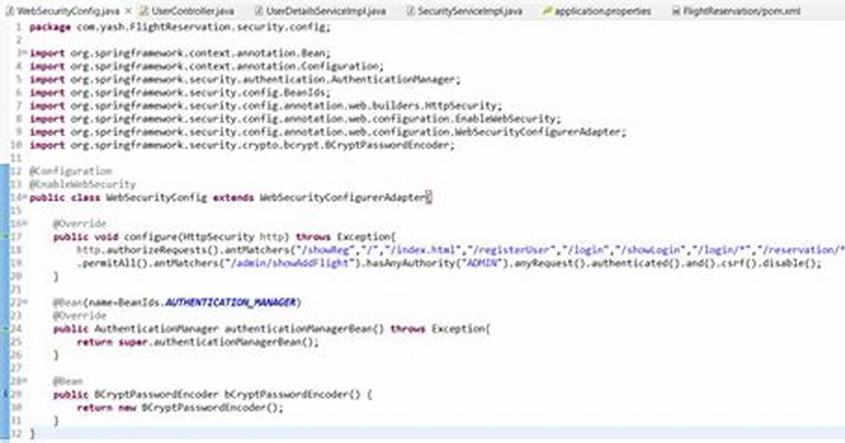 Error Creating Bean with Name 'Springsecurityfilterchain'