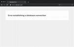 Error Establishing a Database Connection on Wordpress