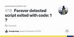 Error: Forever Detected Script Exited with Code: 1