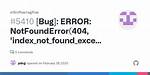 Error: Index_Not_Found_Exception