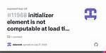 Error: Initializer Element Is Not Computable at Load Time