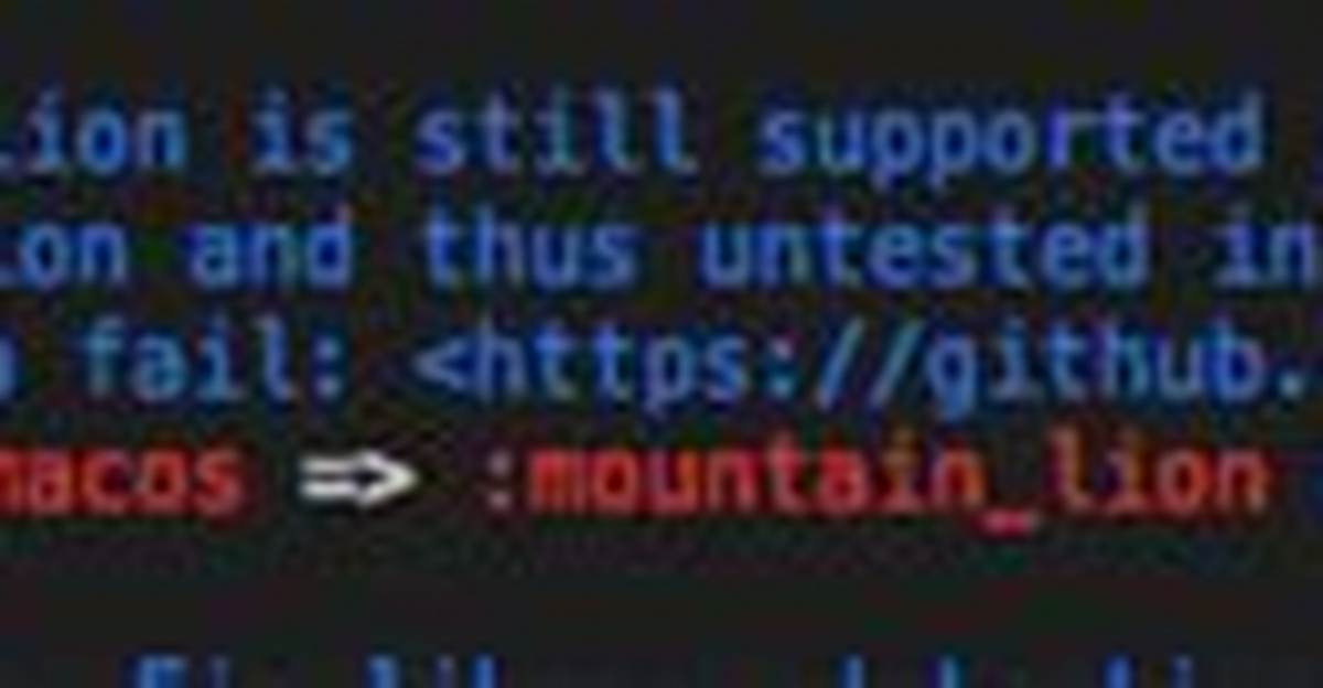 Error: Mongodb: Unknown Version: Mountain_Lion
