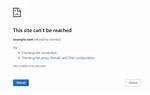 Error Options Net: :Err_Connection_Refused