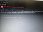 Error: Python Packaging Tool 'Pip' Not Found