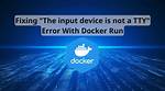 Error "The Input Device Is Not a Tty"
