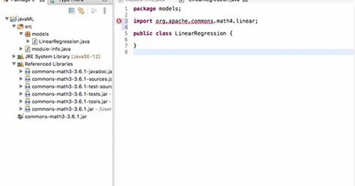 Error: the Package Org. Apache. Commons Is Not Accessible