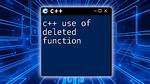 Error: Use of Deleted Function