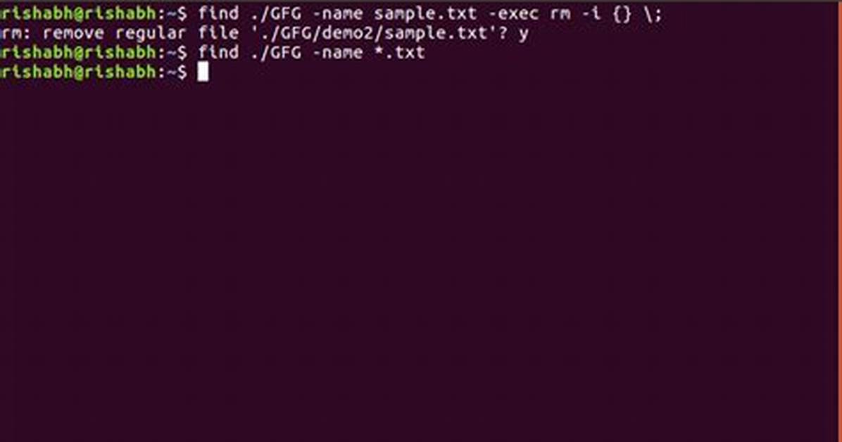 Error Using "Find" Command in Unix