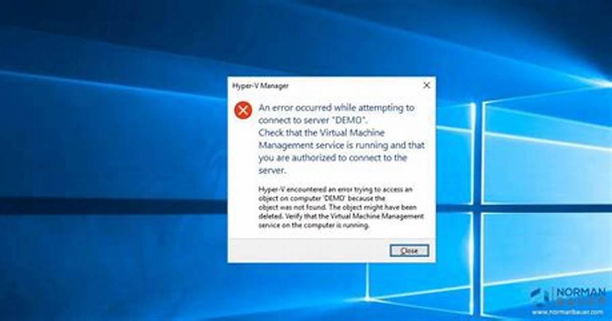 Error When Trying to Activate Hyper-v Feature, Assembly Not Found