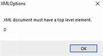 Error: Xml Document Must Have a Top Level Element