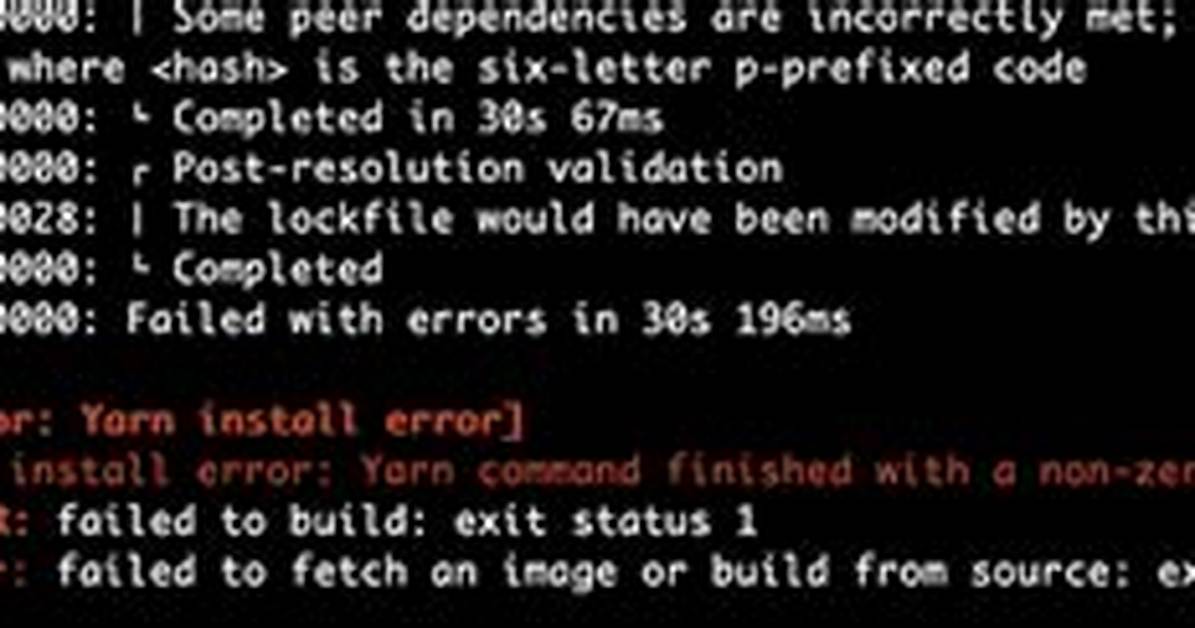 Error: Yarn Start - Error Command "Start" Not Found
