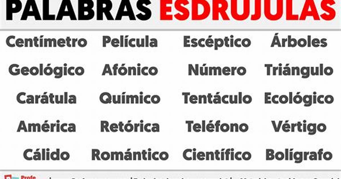 Esdrujulas