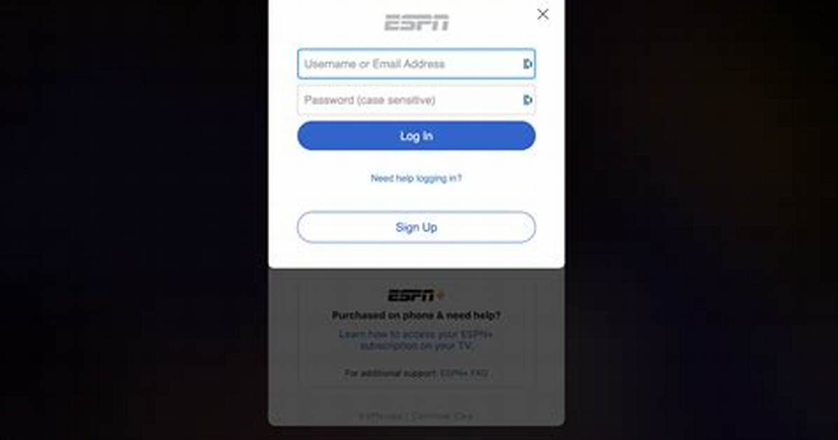 Espn. Com Login