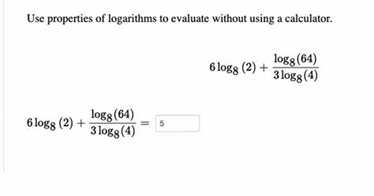 Evaluate $6\Log_8(4)$ Without Using a Calculator