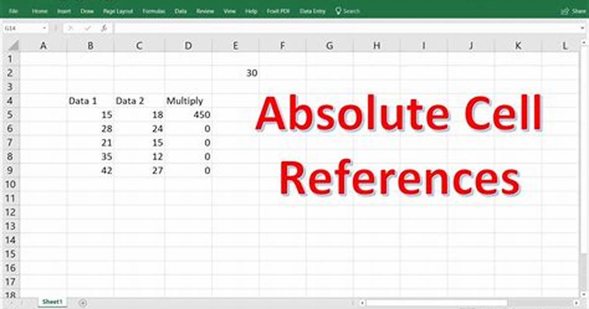 Excel Absolute Cell Reference