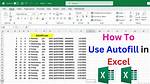 Excel Autofill