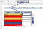 Excel =Cell("Color", [Cell]) Function