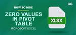 Excel Pivot Table: How to Hide Zero Values