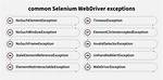 Exceptions in Selenium