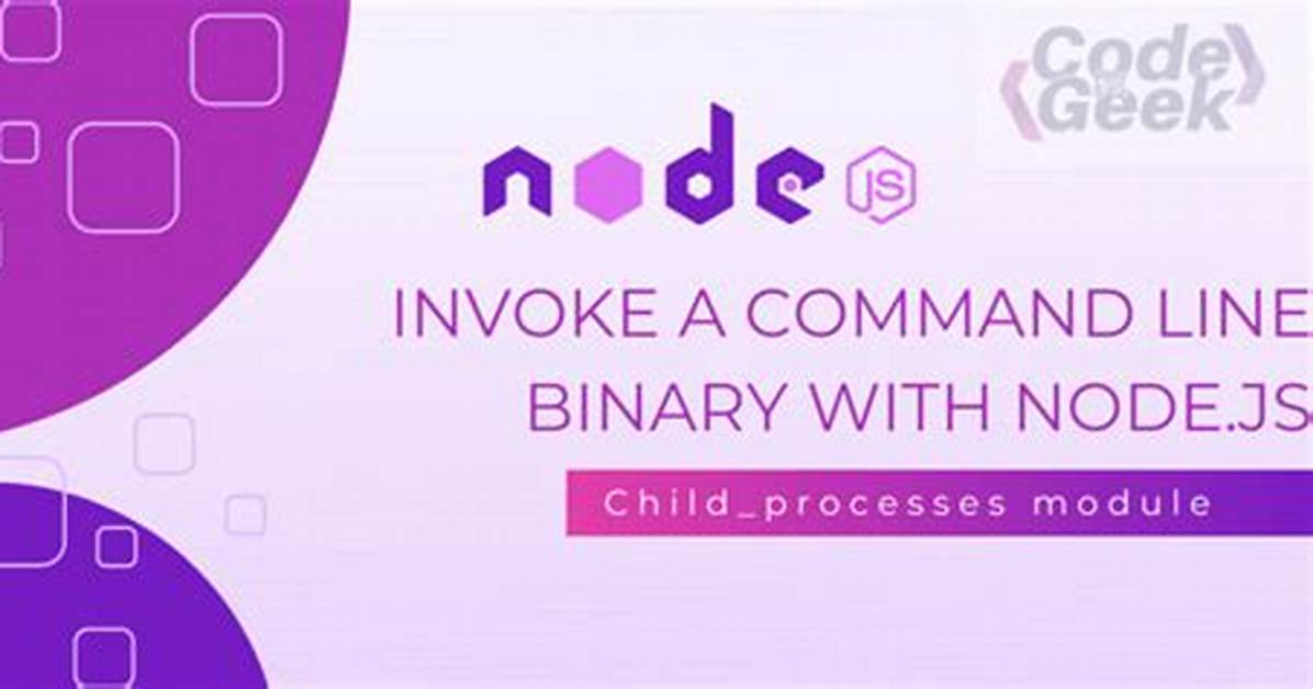 Execute a Command Line Binary with Node. Js