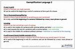 Exemplification Examples