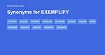 Exemplify Synonym