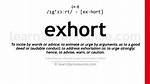 Exhort