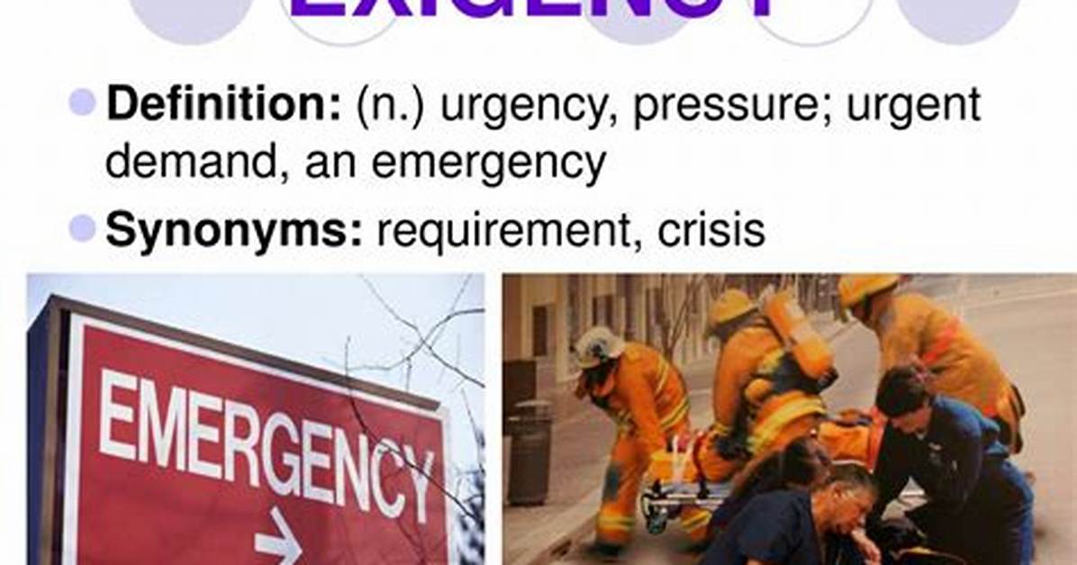Exigency Definition