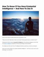 Existential Intelligence