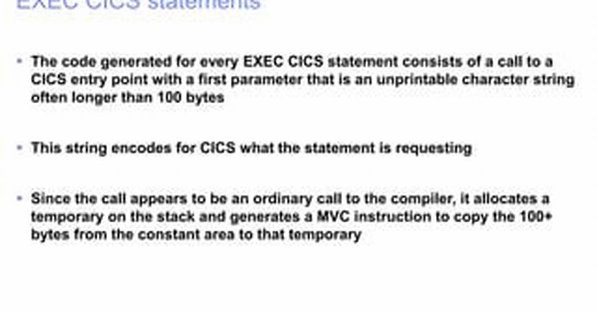 Expanding Exec Sql and Exec Cics Statements - Documentation for Bmc Ami Devx Code Debug for Tso and Ims 17.02
