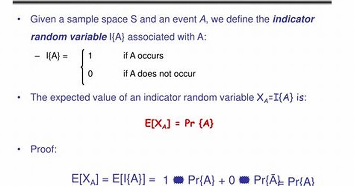 Expected Value with Indicator Random Variables