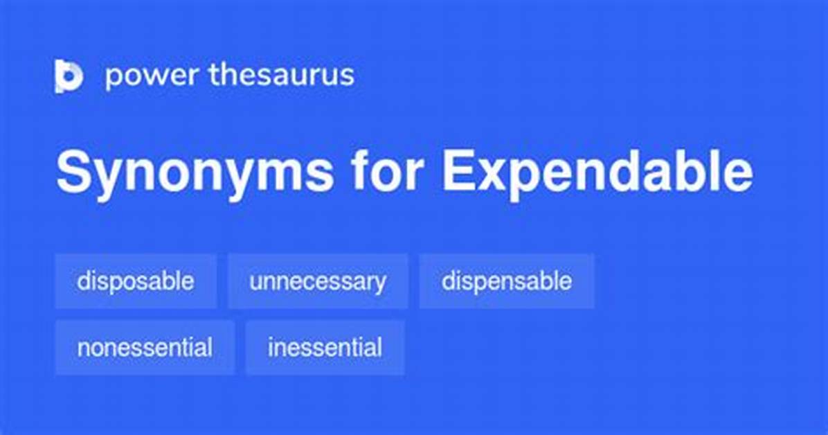 Expendable Synonym