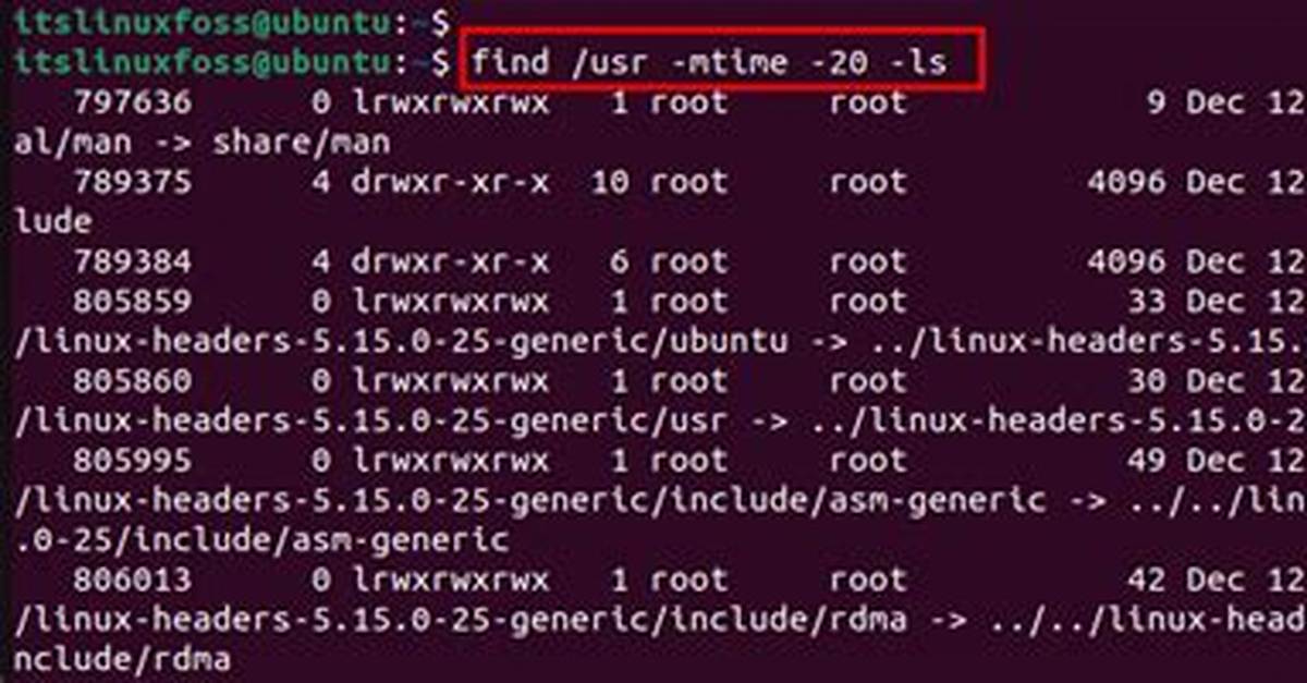 Explaining the 'Find -Mtime' Command