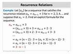 Explicit Formula for a Recurrence Relation for {2, 5, 9, 14, .. .} (Chartrand Ex 6.46[B])