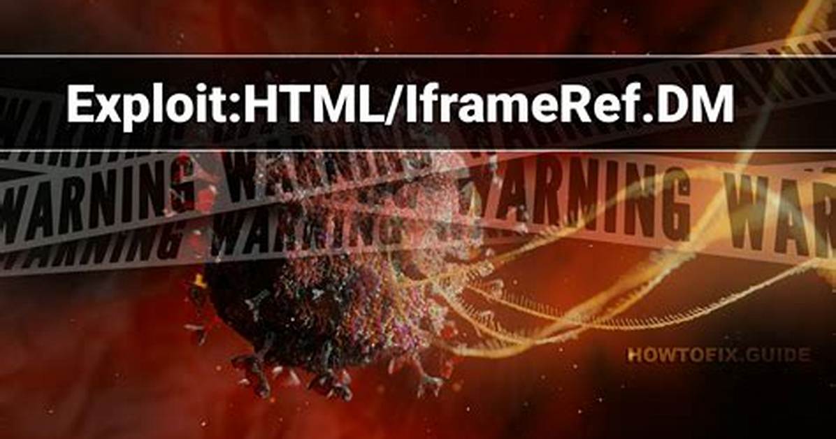 Exploit: Html/Iframeref. Dm — Virus Removal Guide