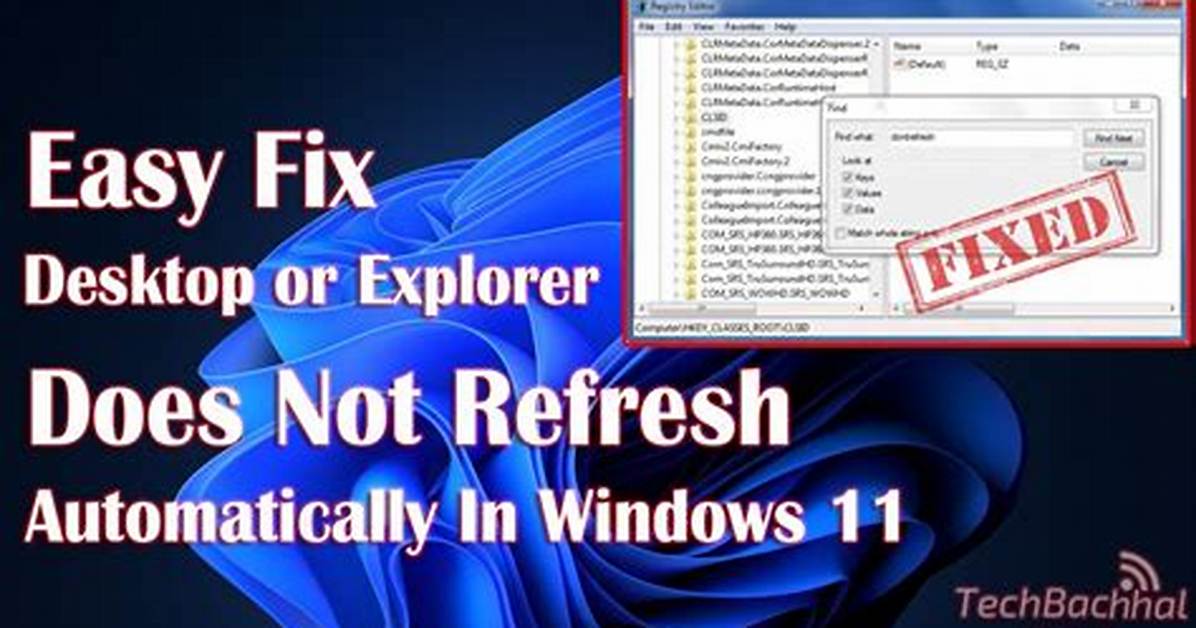 Explorer Does Not Auto-Refresh