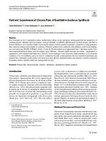 Exploring Chronic Pain