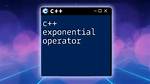 Exponential Operator in C++