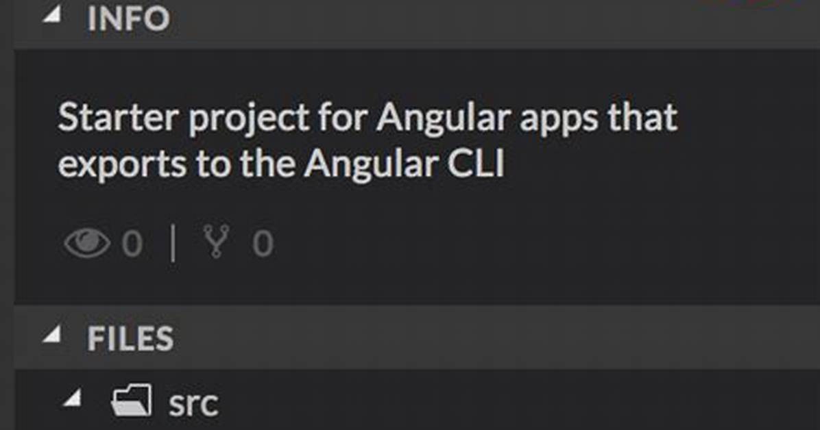 Export Angular Project from Stackblitz to Local